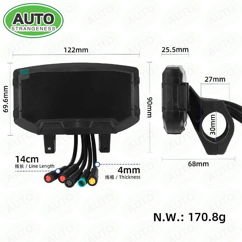 Electric Scooter Digital Meter Display Screen Replacement Parts For Kamikaze K1 / K1 Plus / K1 Max