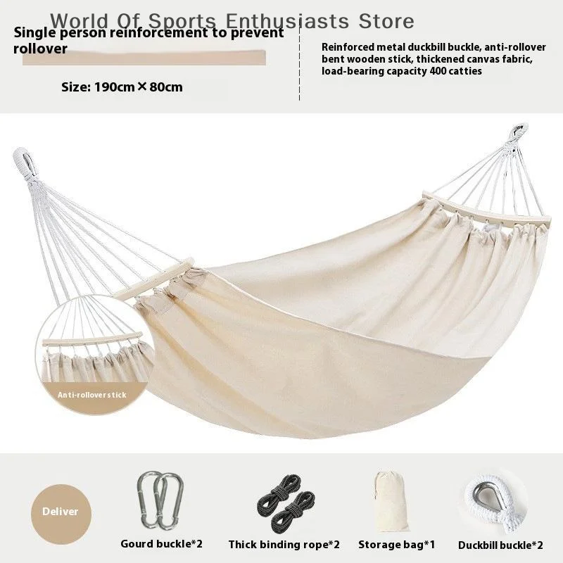 مكافحة الانقلاب أرجوحة 1 شخص السفر الشاطئ المحمولة الراحة سرير معلق كرسي التخييم في الهواء الطلق أرجوحة مع حقيبة التخزين