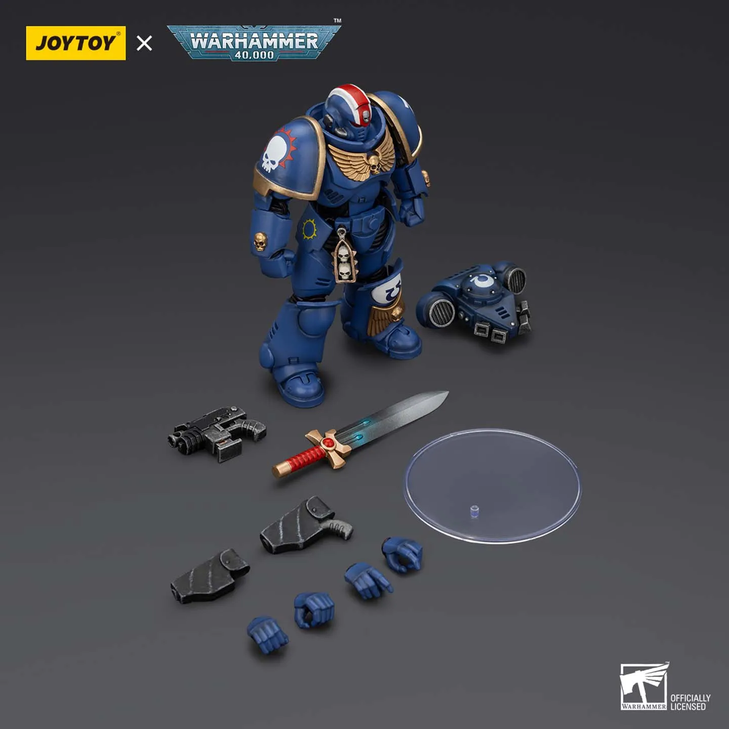 لعبة JOYTOY Dark Source Warhammer 40k Extreme Warrior Battle Group Hero JT2481 الأصلية المصبوبة نائب ضابط Erastas Toy Model 1:18