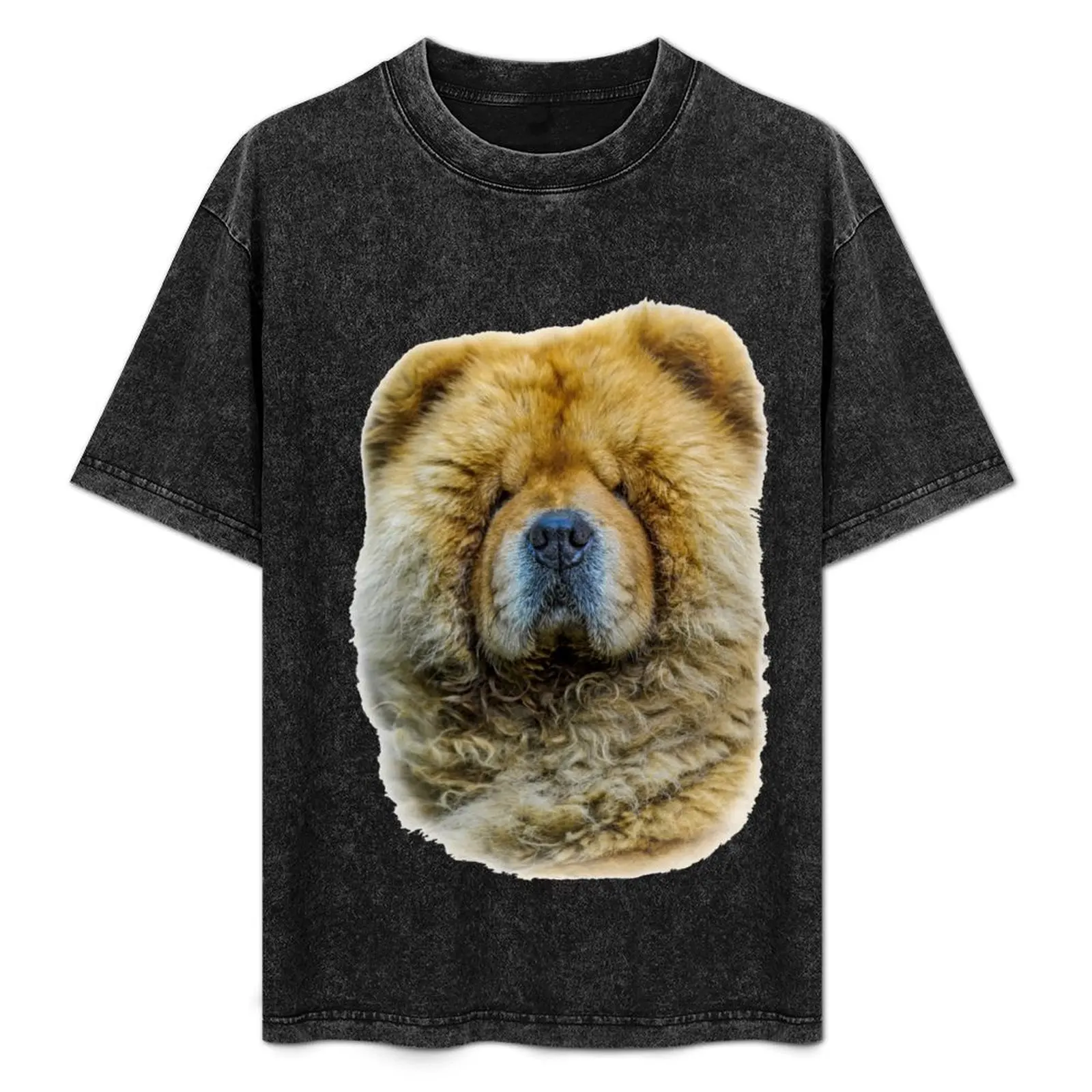 

Chow portrait T-Shirt baggy shirts anime clothes summer tops for a boy t shirt men 100℅ cotton
