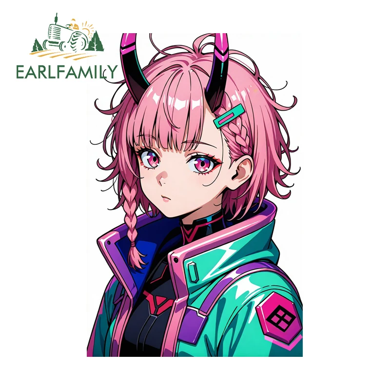 

EARLFAMILY красочные волосы для девочек наклейки на мотоцикл забавные привлекательные крышки топливного бака наклейки на багажник ПВХ аксессуары для украшения квадроцикла