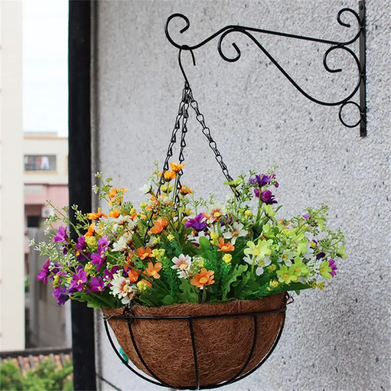 3PCS Hang Lightweight While Sturdy Metal Hanging Basket Home Decoration Outdoor And Weather Resistant Easy To Install Flowerpot