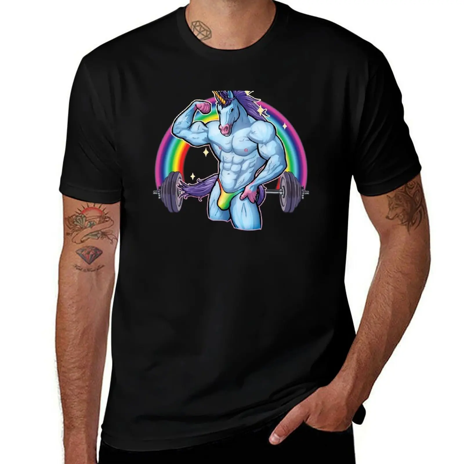 

The Unicorn of Pump T-Shirt mens graphic t shirts man t shirts graphic cotton t shirts high quality T-shirt