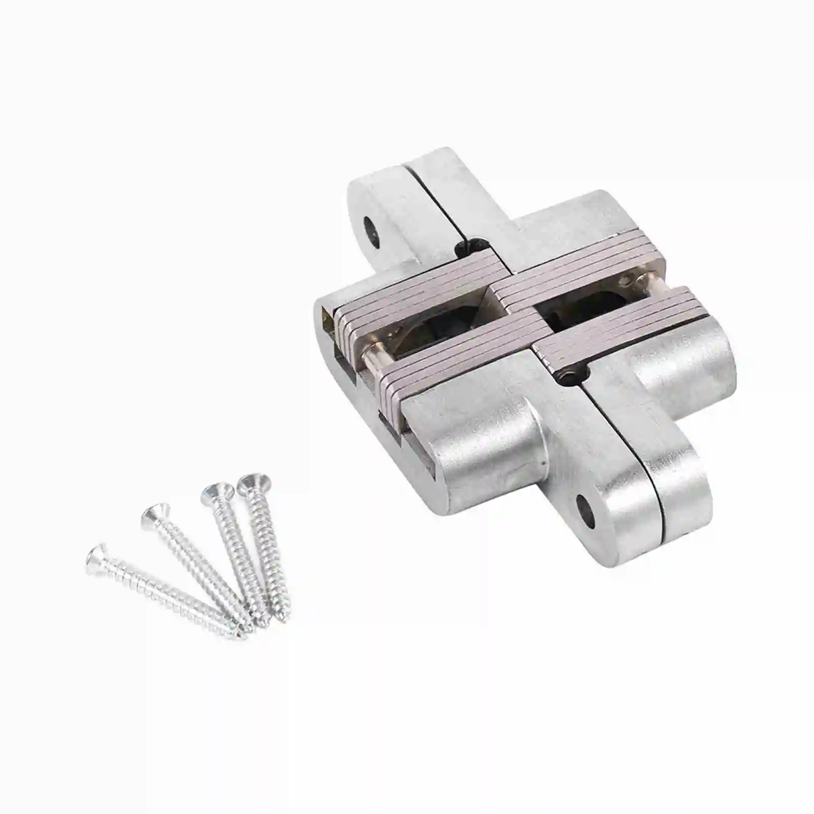 180 graden zinken legering onzichtbare vouwdeur scharnieren, verborgen scharnieren 43,7 mm/60,4 mm/68,8 mm/94 mm, kast scharnieren, verborgen scharnier