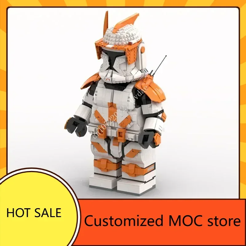 MOC 우주 전투 지휘관 코디 1단계 메가 피규어 건축 퍼즐 생일 장난감 어린이 크리스마스 선물