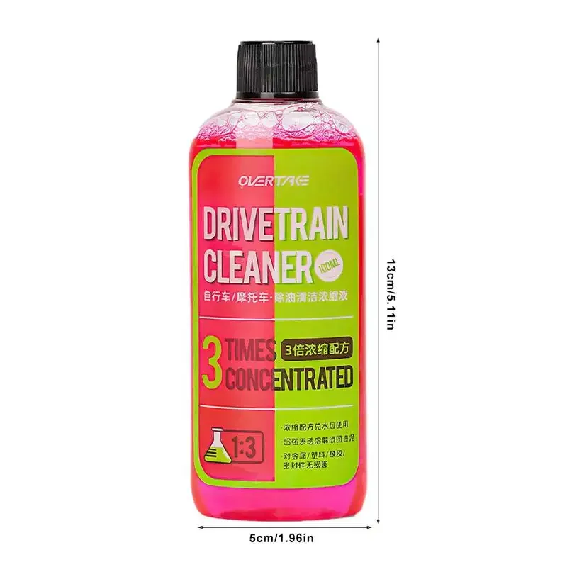 100ml Bike Drivetrain Cleaner Bicycle Chain Cleaning Maintenance Liquid Degreaser Spray Bike Chain Cleaner Bicycle Degreaser