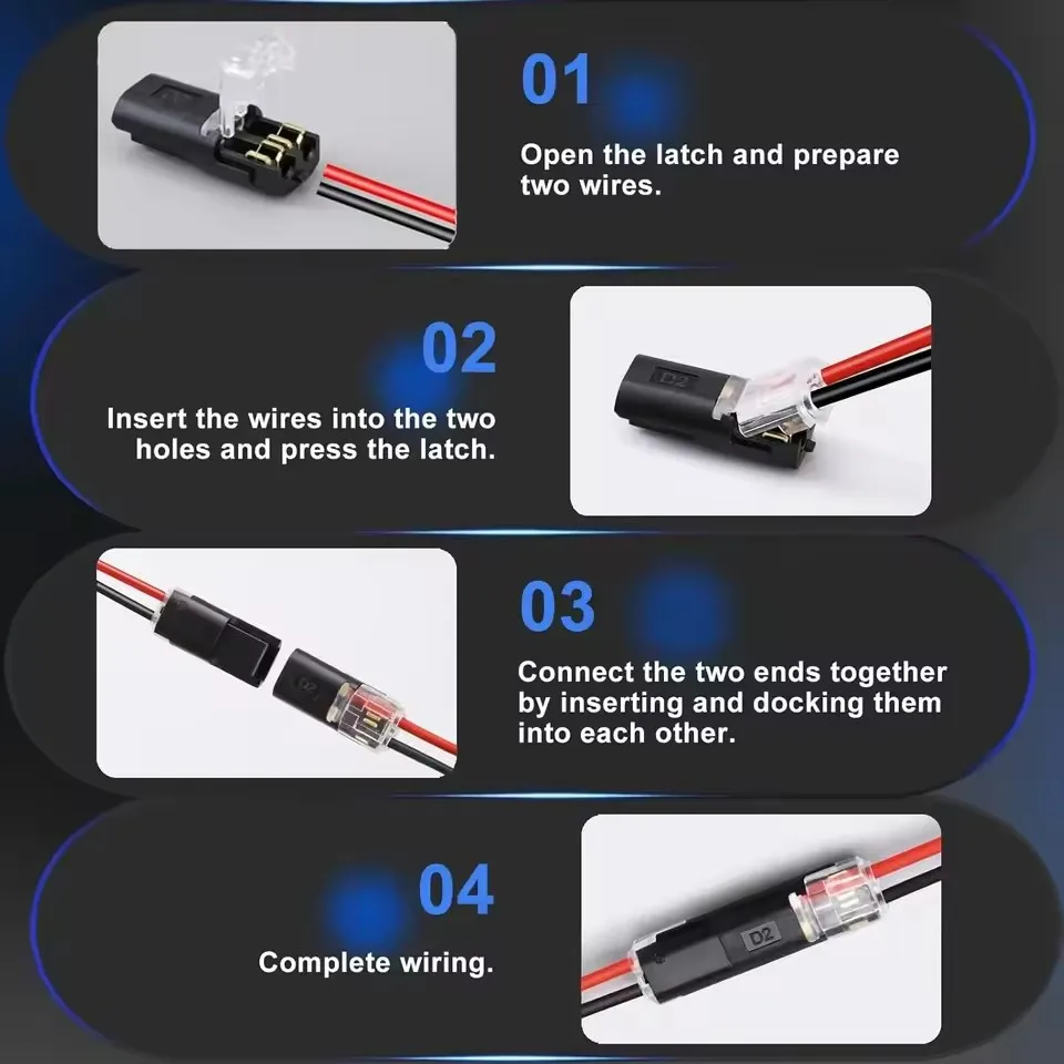 2 Pin Way Plug Waterproof Electrical Connector Car Wire Cable Automotive Electrical Connector Strip Terminal Connection NEW - view 4