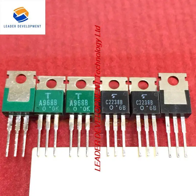 10Pairs C2238  2SA968B or 2SA968 + 2SC2238B or 2SC2238 TO-220 5A 160V NPN + PNP Transistor original new