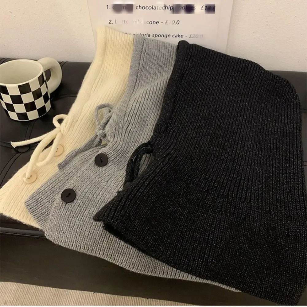 لطيف السترة قبعة بالاكلافا قبعة قبعة سميكة محبوك قبعة بسيطة حماية الأذن قبعة دافئة