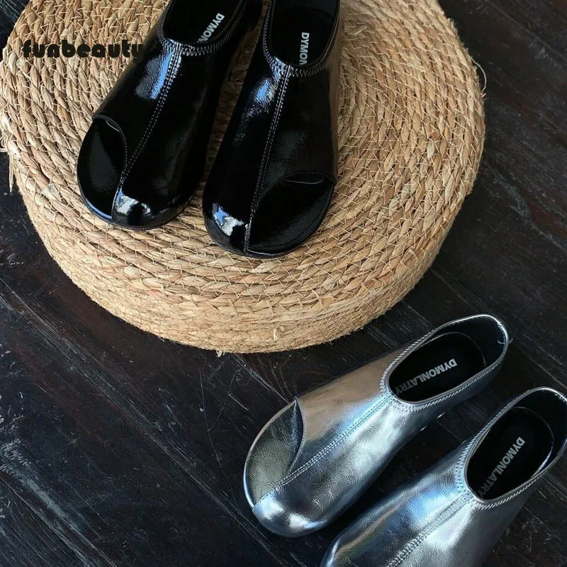 Sandalias de Punta semiabierta para mujer, zapatos retro con personalidad, aumento de altura interior, boca profunda, moda de nicho, verano, nuevo estilo