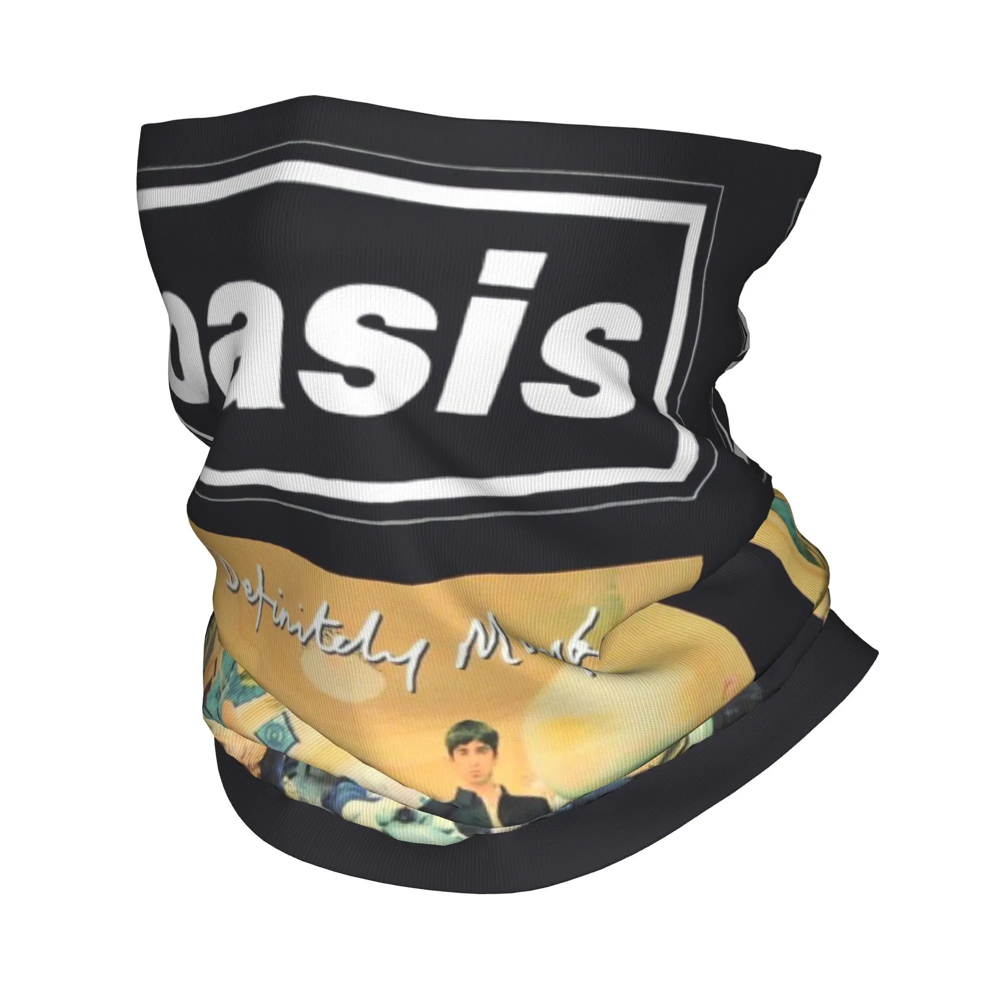 Custom Oasis Rock Band British Bandana Neck Gaiter UV Protection Face Scarf Cover Men Women  Headband Tube Balaclava