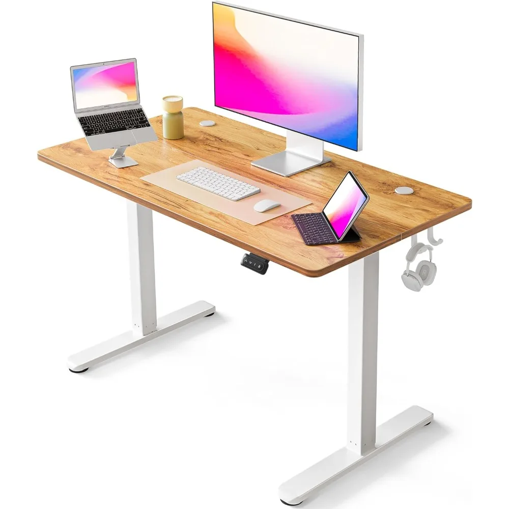 Altura ajustável Elétrica Standing Desk, Sente-se Stand Up Desk, Home Office Desk, Mesa do computador, 40x24 em