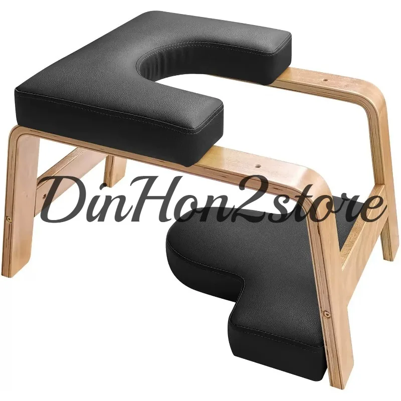 Chair Relieve Fatigue and Shape The Body Inverted Chair Yoga Headstand Bench Solid Birch Wood Yoga Inversion
