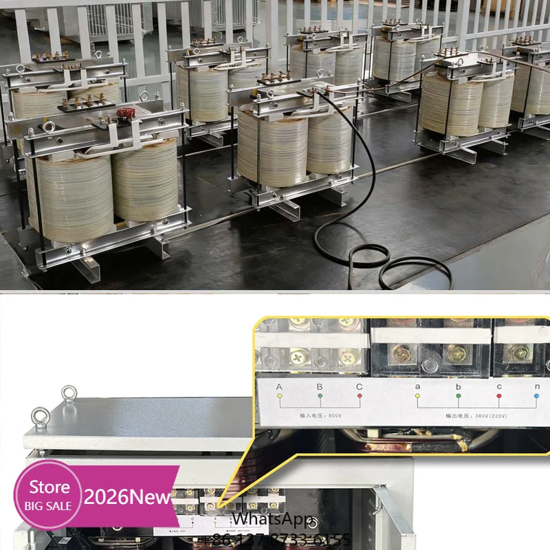 2026 New Certified 40KVA All Copper Three Phase 400V To 230V Processing Plant Distribution Transformer