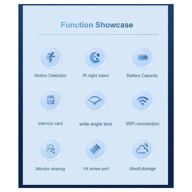 B63B-Wireless Wifi Camera Night Vision Security Monitoring Outdoor Sport Small Camera High-Definition 2K Home Security Camera