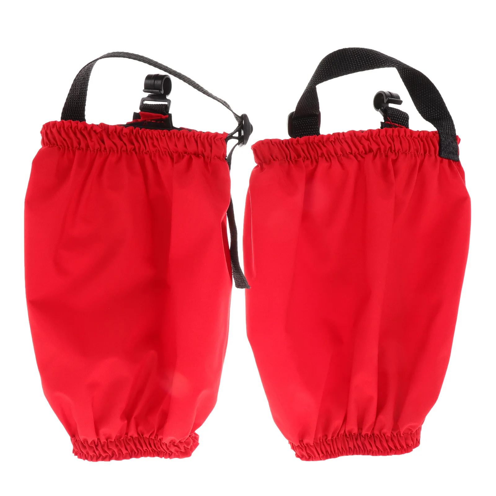 

Red Elastic Waterproof Leg Gaiters Short Hiking Shoe Covers for Climbing Trekking Mud Snow Sand Protection Leg Gaiters