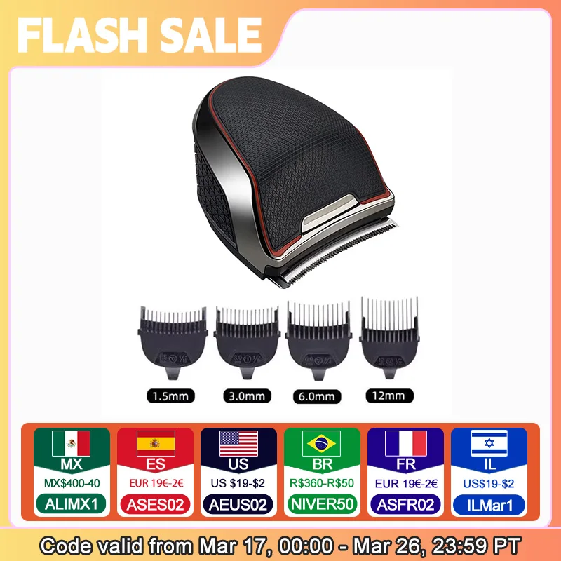 مجموعة أدوات تشذيب الشعر الذاتية من Shortcut Pro، ماكينة حلاقة كهربائية لاسلكية مقاومة للماء للرأس واللحية والجسم