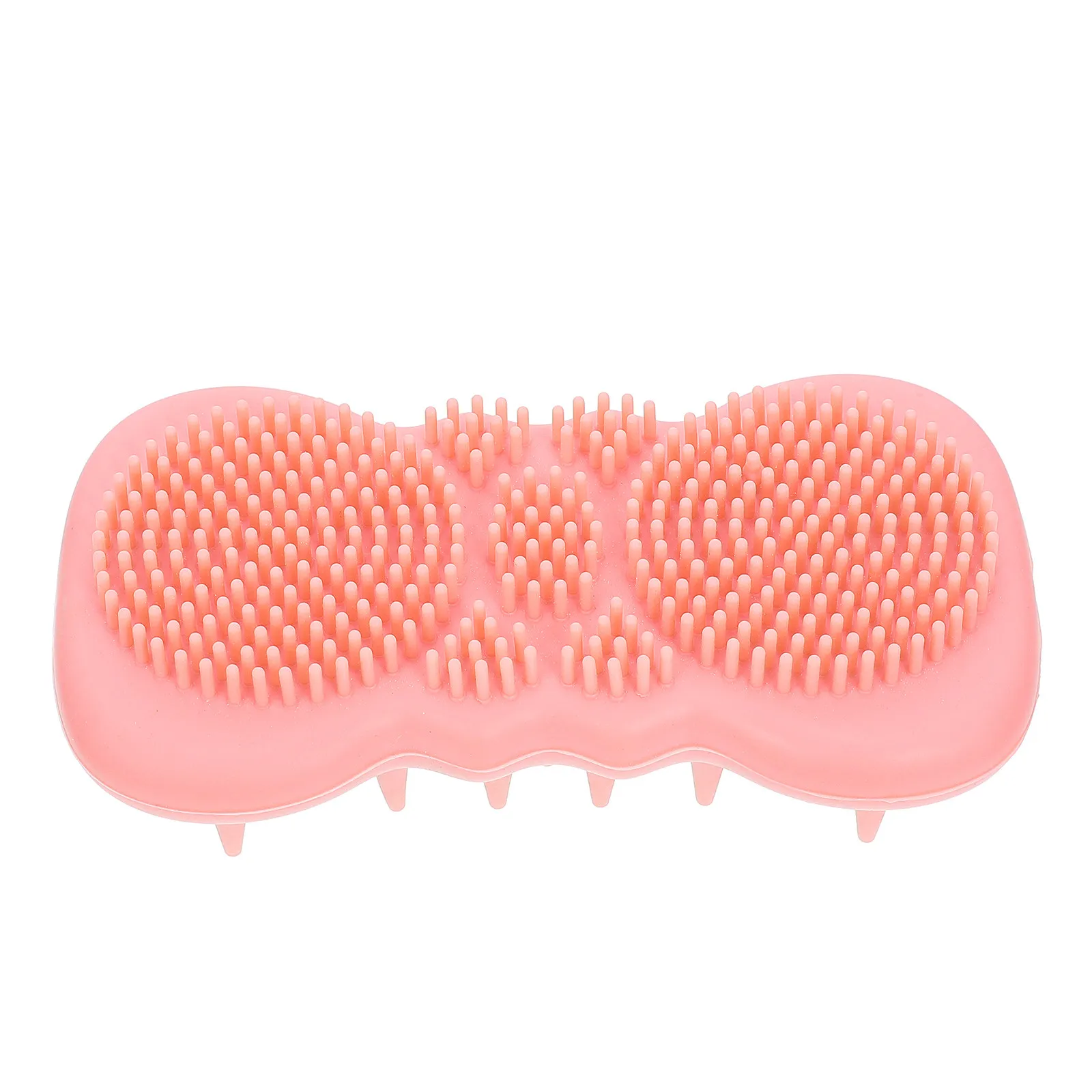 1Pcs Flexible Silicone Bath Brush Dual Surface Body Scrubber Hair Washing Brush Face Cleaning Tool for Sensitive Skin Massage