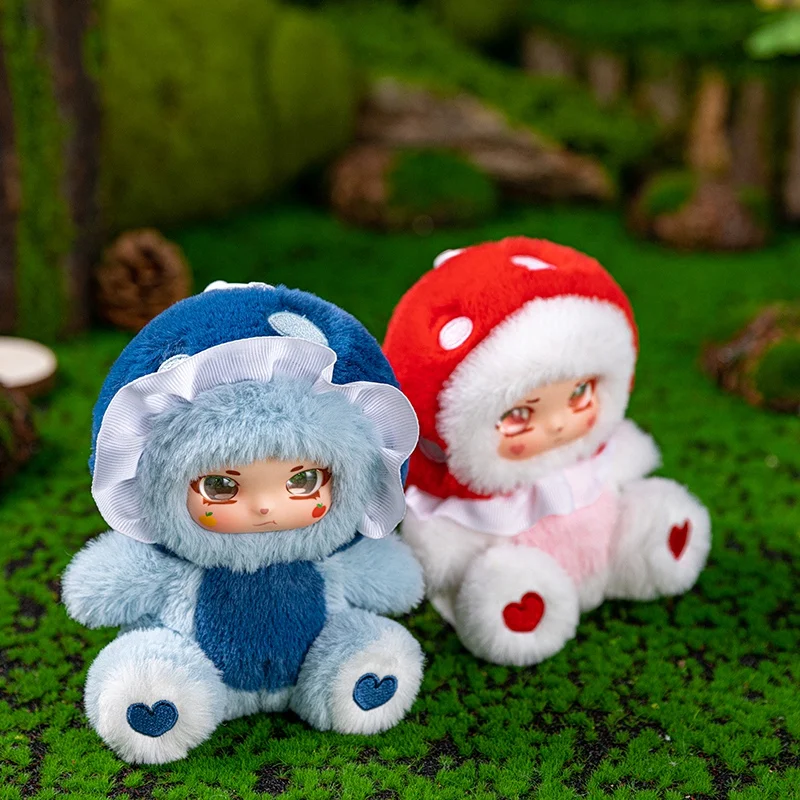 14cm Mushroom Baby Plush Toy Movie Stuffed Animal Brightly Colored Vinyl Doll Kids Toys Home Decor Boys and Girls Birthday Gifts