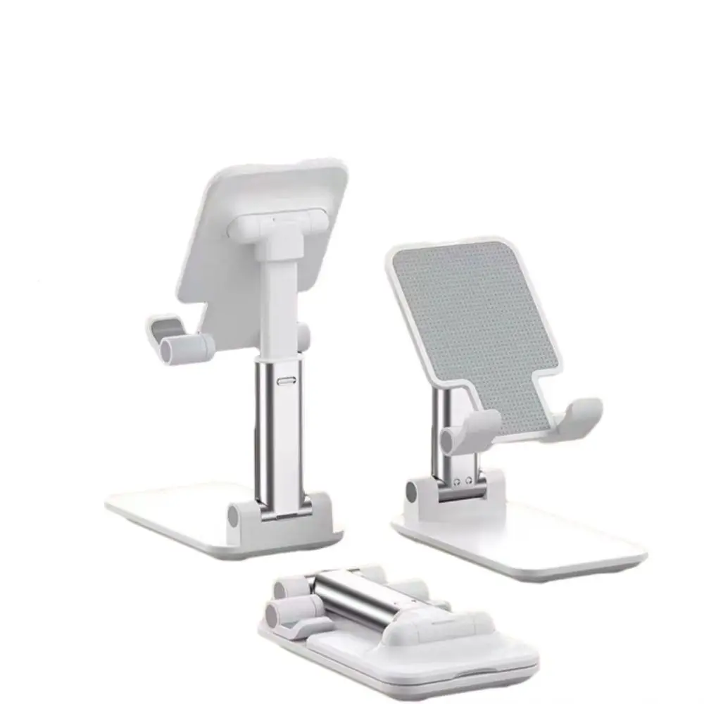 حامل هاتف محمول بلاستيكي ، طاولة شاملة وقابلة للطي ، حامل هاتف خلوي ، حامل مكتب قابل للتعديل ، أبيض وأسود ، وردي وأخضر #5