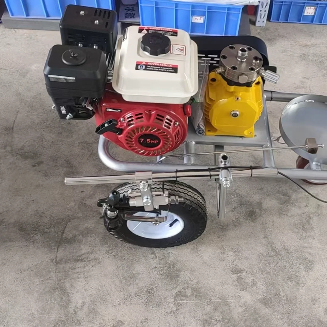 Hand Push Electric Airless Paint Automatic Cold Paint Thermoplastic Road Line Marking Spray Machines