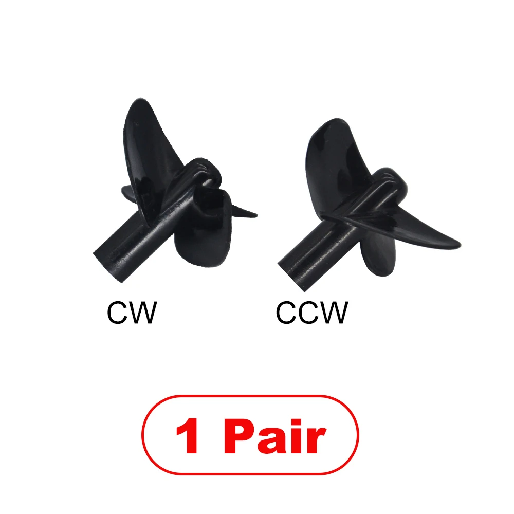 1Pairs RC Boat Propeller for Flytec 2011-5 V500 Fishing Bait Boat Fish Finder Ship 26mm 3-Blades Inner Shaft Hole 2.2mm