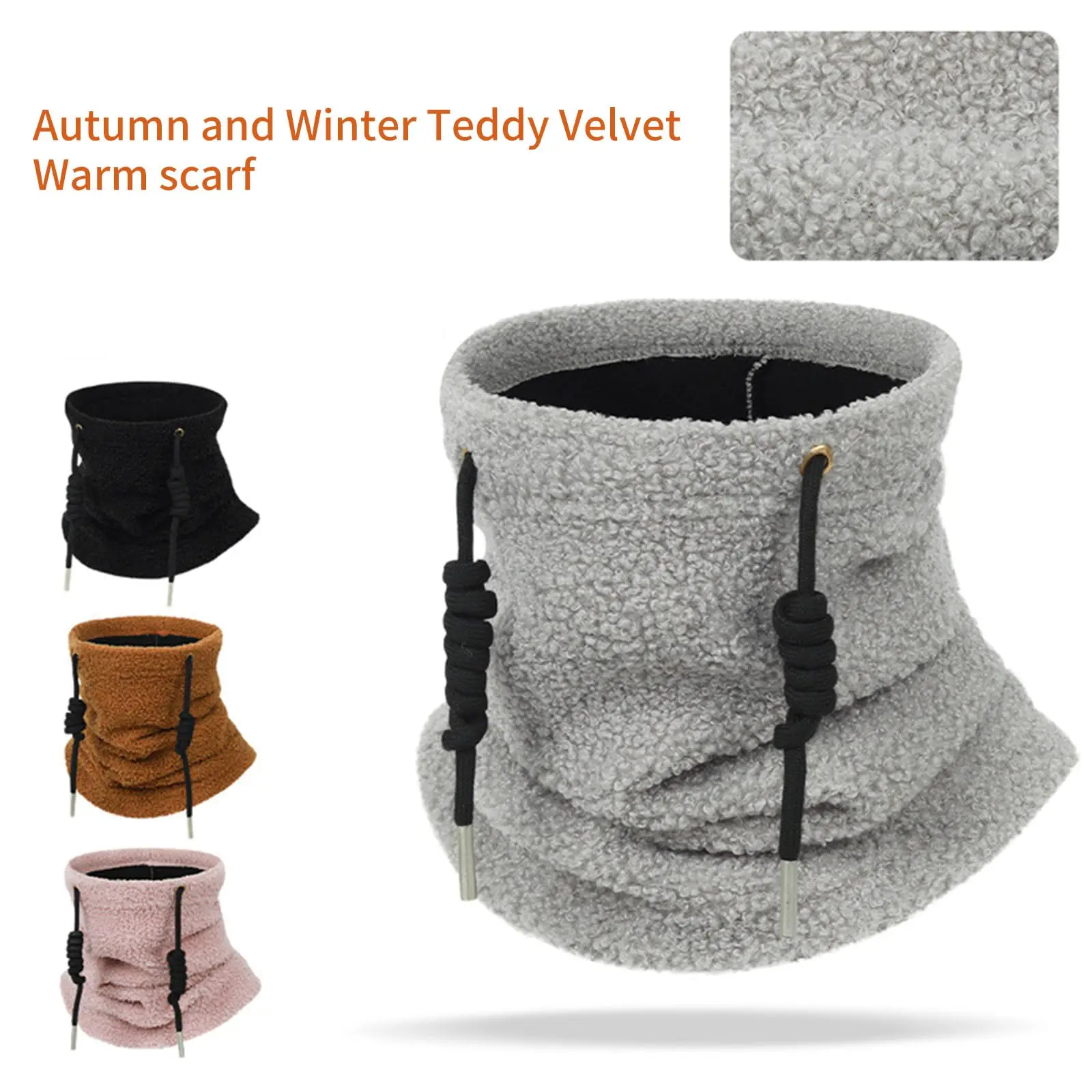 الشتاء الرقبة وشاح أنبوبي الحراري يندبروف القطبية الصوف باندانا غطاء الوجه قابل للتعديل الرقبة أدفأ ركوب الدراجات في الهواء الطلق الطقس البارد #3