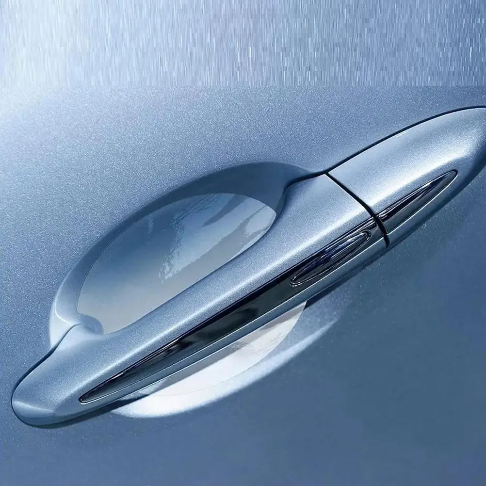 

4 Pcs Door Handle Protective Film Car Protector Automotive Edge Pvc Corner Scratch Baby