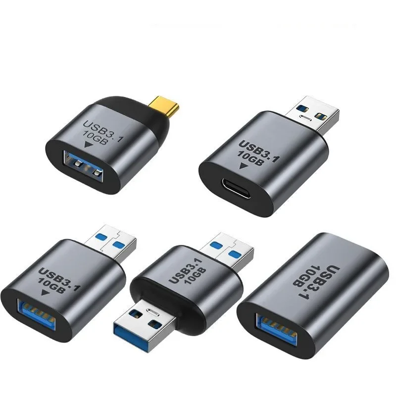 USB3.1 to TYPE-C adapter for high-speed transmission of audio and video charging data, 10gbps converter