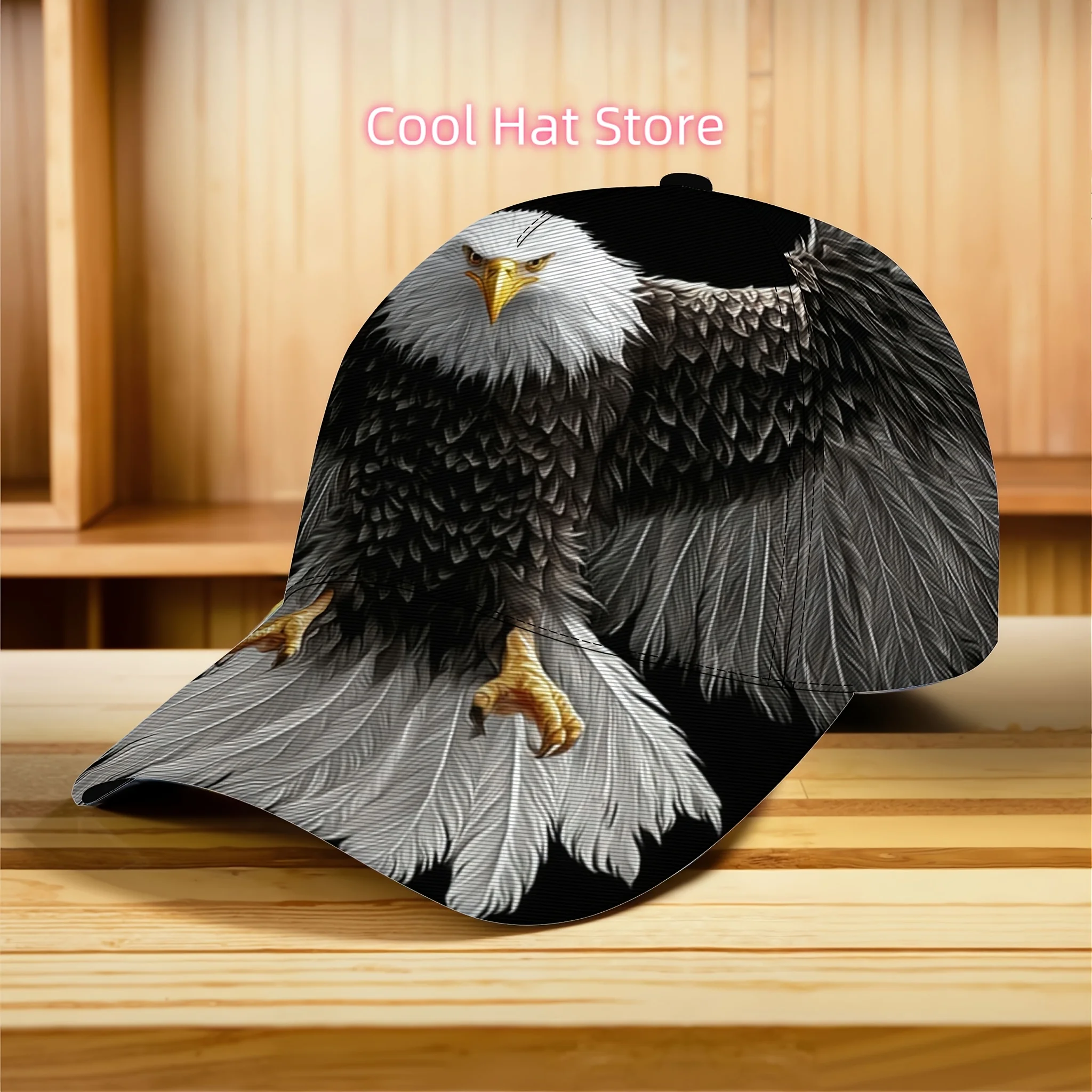 Men's & Unisex Adjustable Eagle Flight Outdoor Baseball Cap - Lightweight All-Season Hiking, Cycling & Streetwear Hat with Eagle