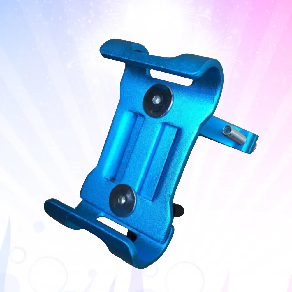 

Синий держатель для телефона из алюминиевого сплава, фиксированный, для навигации, на руль велосипеда, подходит для телефонов 35-65 мм, простая установка, прочный, для велосипеда