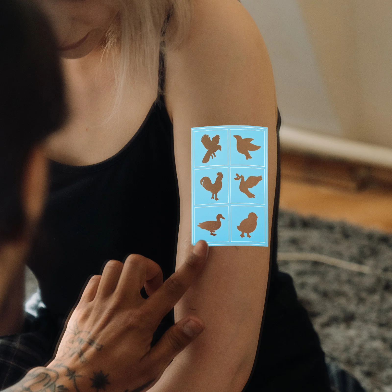 

10pcs Face Paint Stencils Hollow Out Drawing Templates Reusable Plastic Craft Art Diy Patterns For Face Painting Body Tattoo