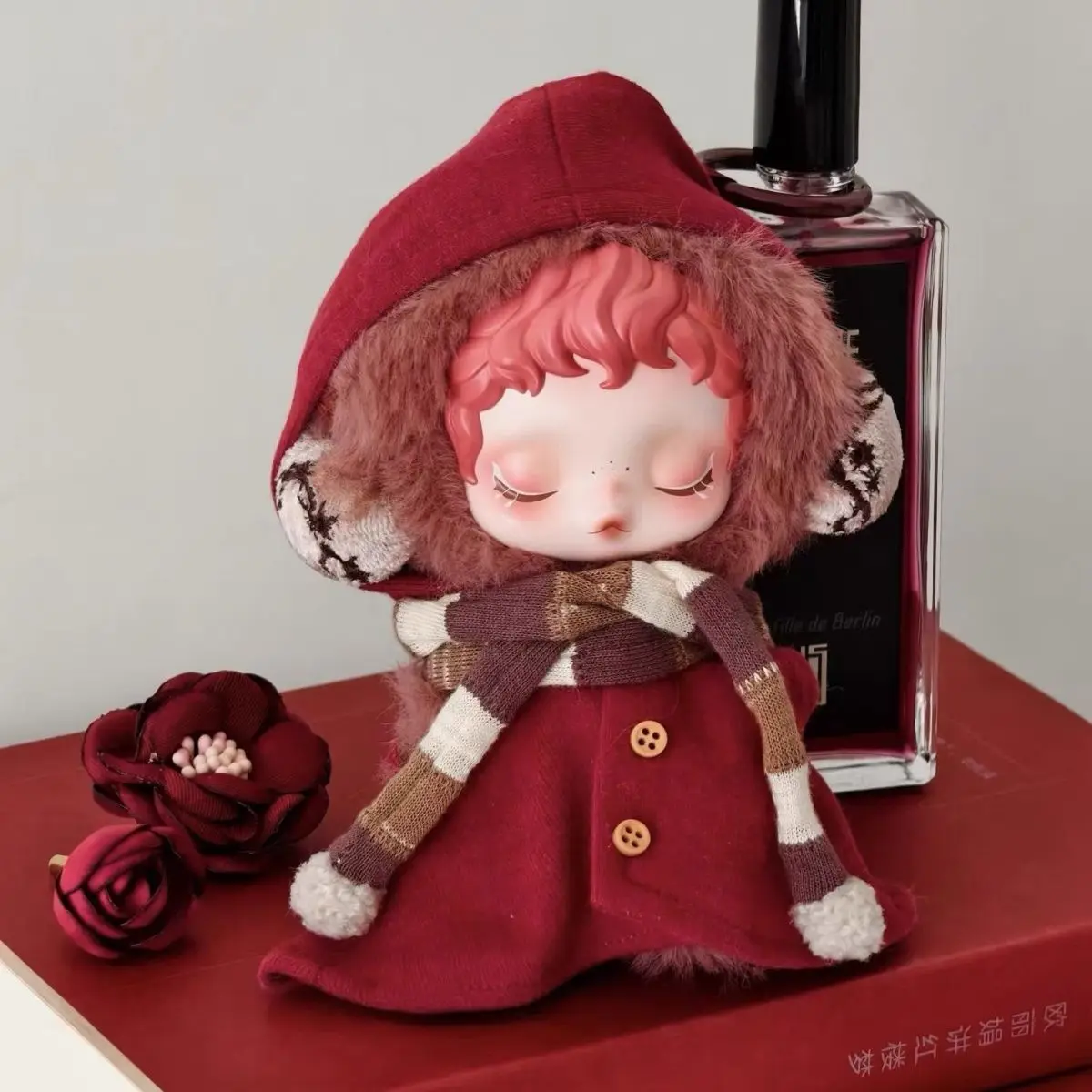 Skullpanda Sleepless Theater Series Ghostie Doll Exclusive Feather Tassel Skirt Fairy Hair Accessories Darknessdark Doll Cloth