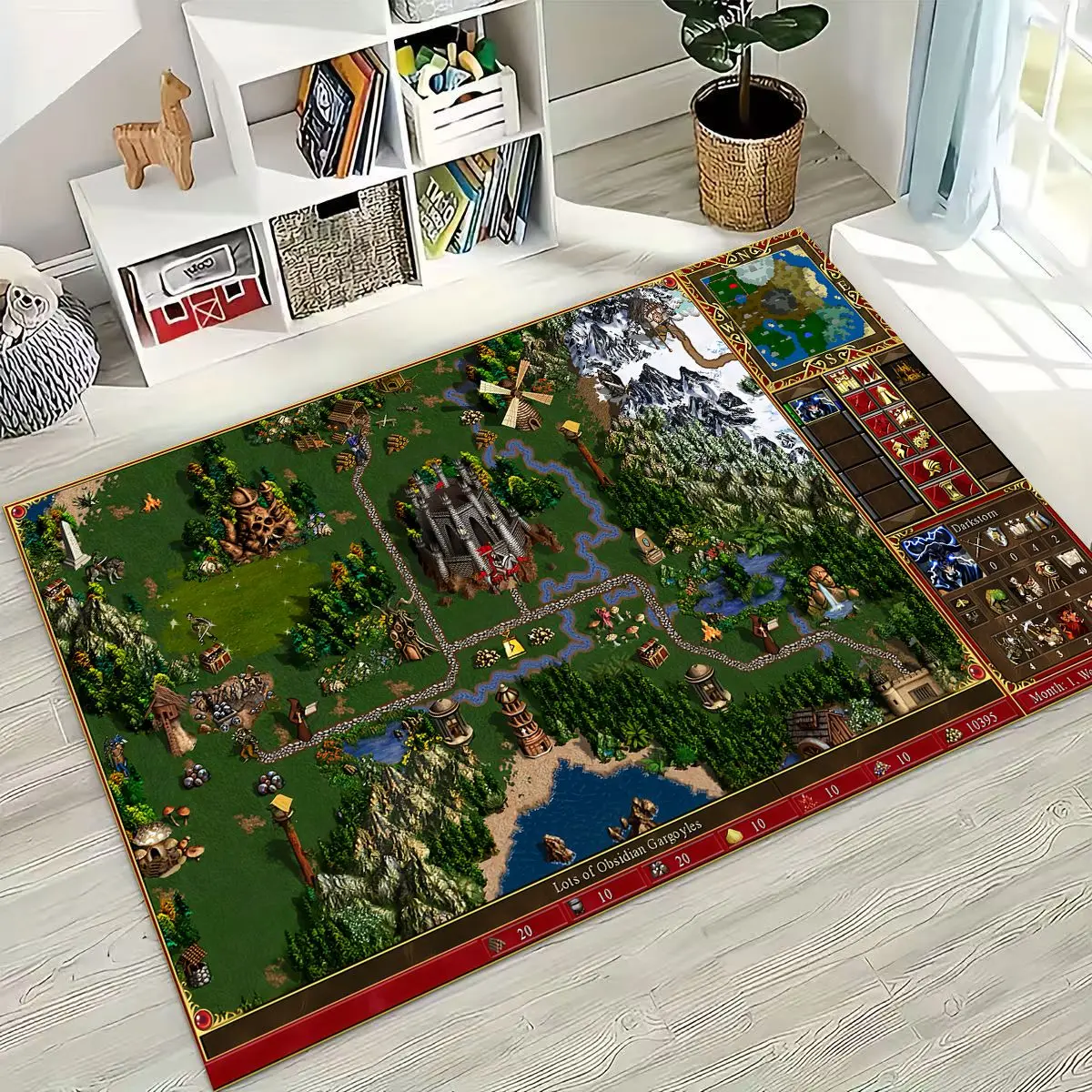 الرجعية أبطال القوة والسحر خريطة ألعاب الفن البساط لغرفة النوم غرفة المعيشة أريكة المنزل ممسحة ديكور ، كبير الاطفال عدم الانزلاق الكلمة حصيرة