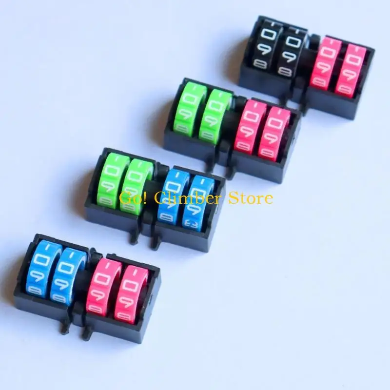 Q84C Manual Count Marker Set, 4 Pack Number for Card Tabletop Score Trackers