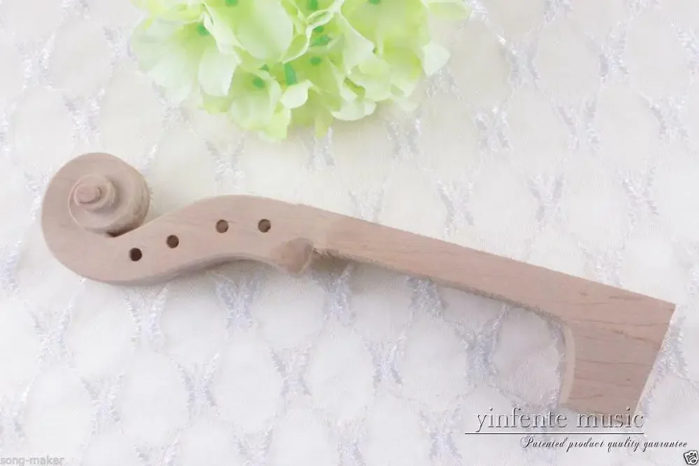 YinfenteNew 4/4 violin neck maple wood Full size Violin parts hand made Violin Accessories Violin parts