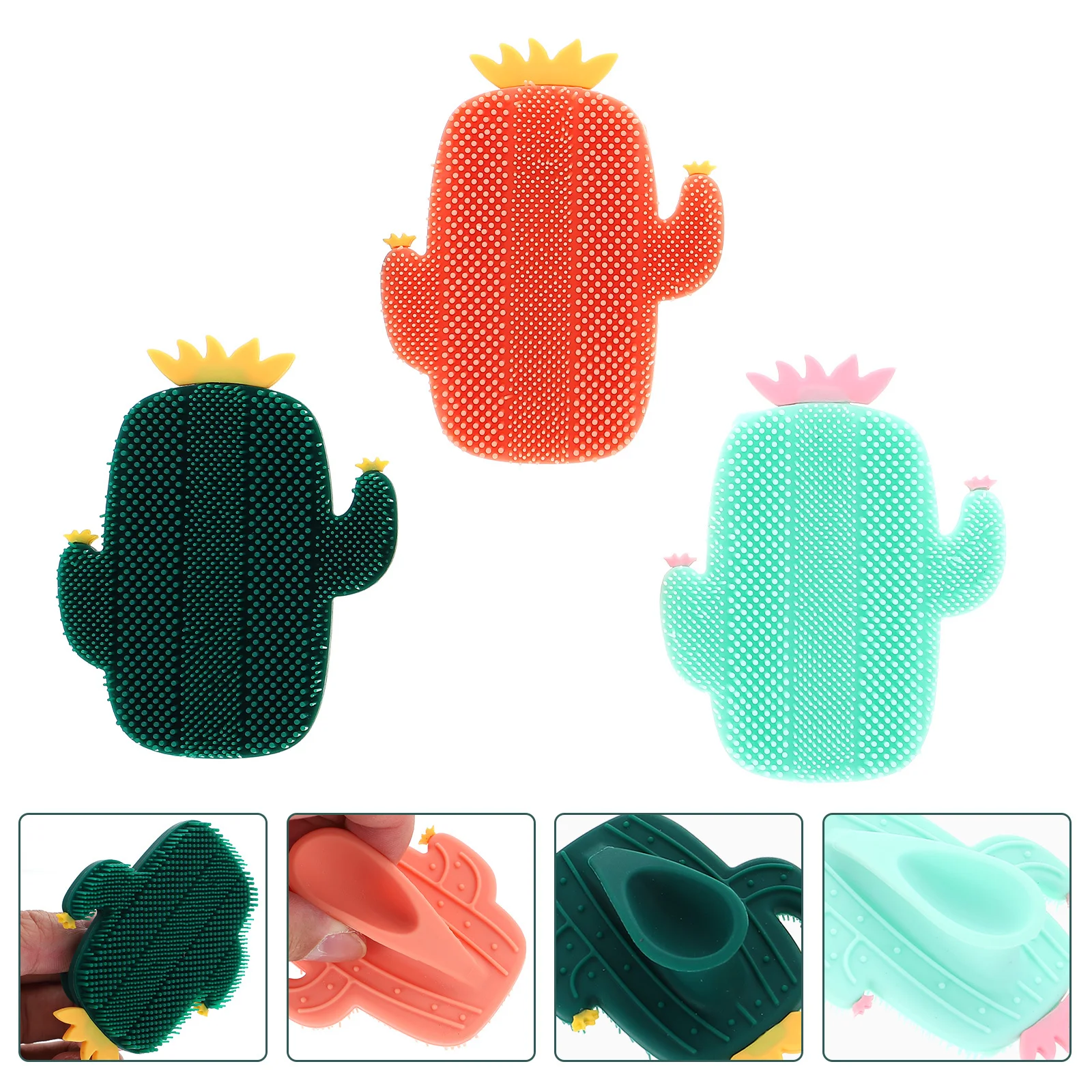 3 pezzi spazzola per il viso in silicone setole per pulizia profonda sporco sebo rimozione punti neri durevole leggero facile da trasportare