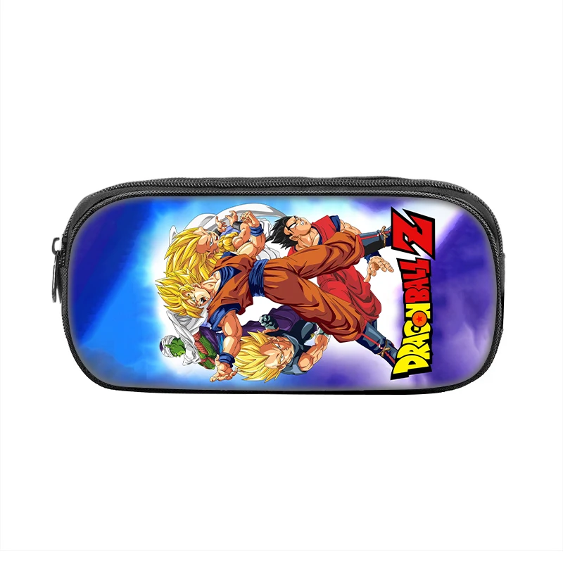 

Dragon Ball School Pencil Case makeup bag Pen Bag Super Saiyan Goku Student Big Capacity Supplies Zipper Pencil Pouch