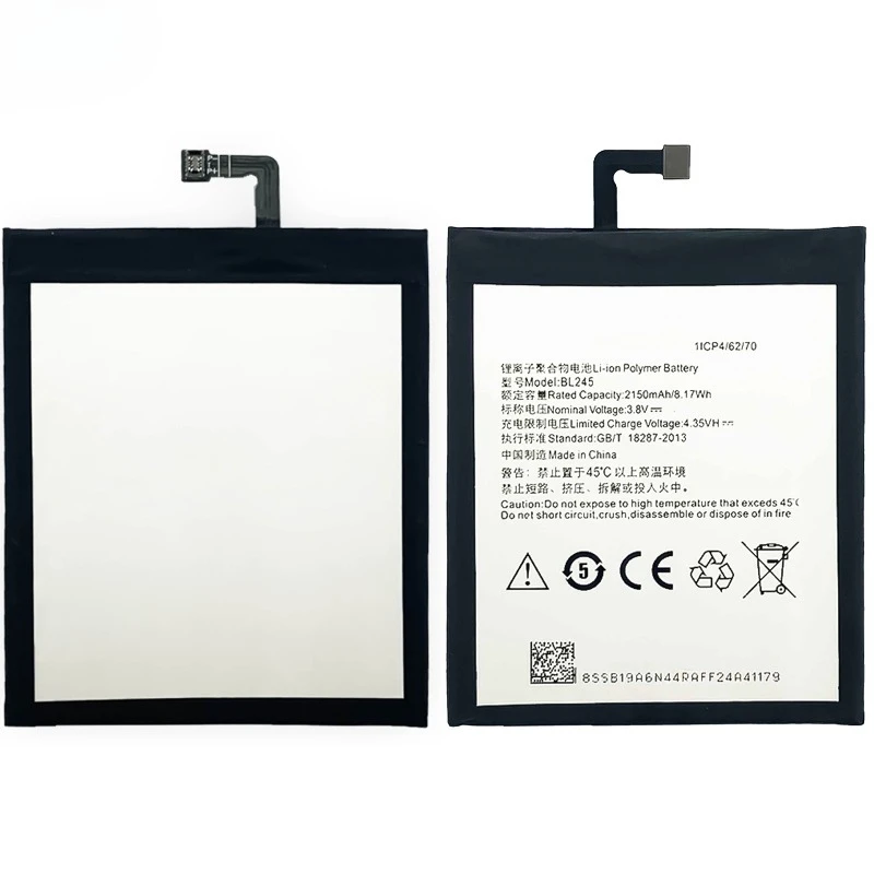 0 Cycle BL245 Battery for Lenovo S60 S60-T S60-W Phone High Quality Replacement Lithium Polymer Grade A Cell with Tools