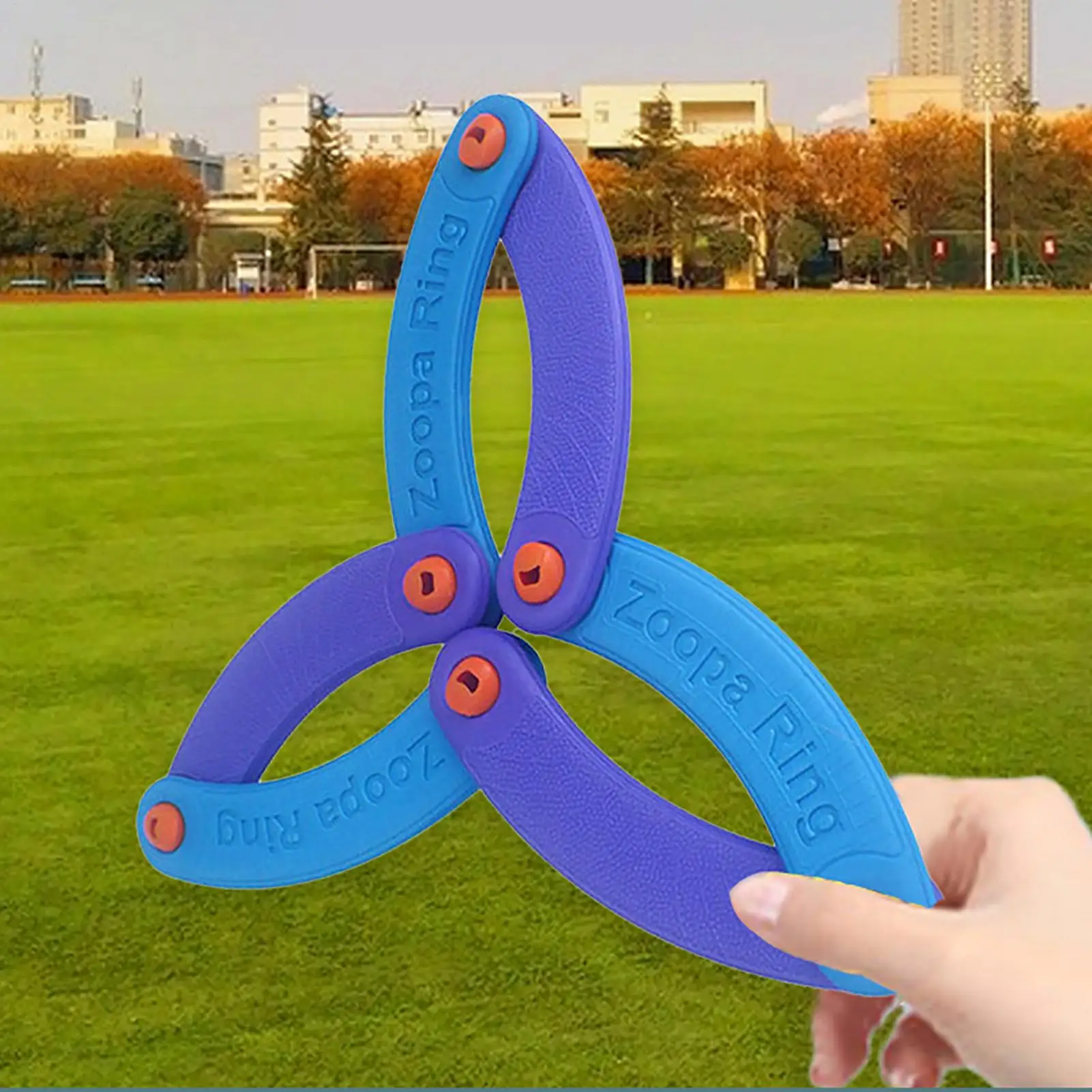 Flying Ring Sports Toy Folding Foam Boomerangs Flying Toy Good Turning Performance Deepen Parent-child Interaction