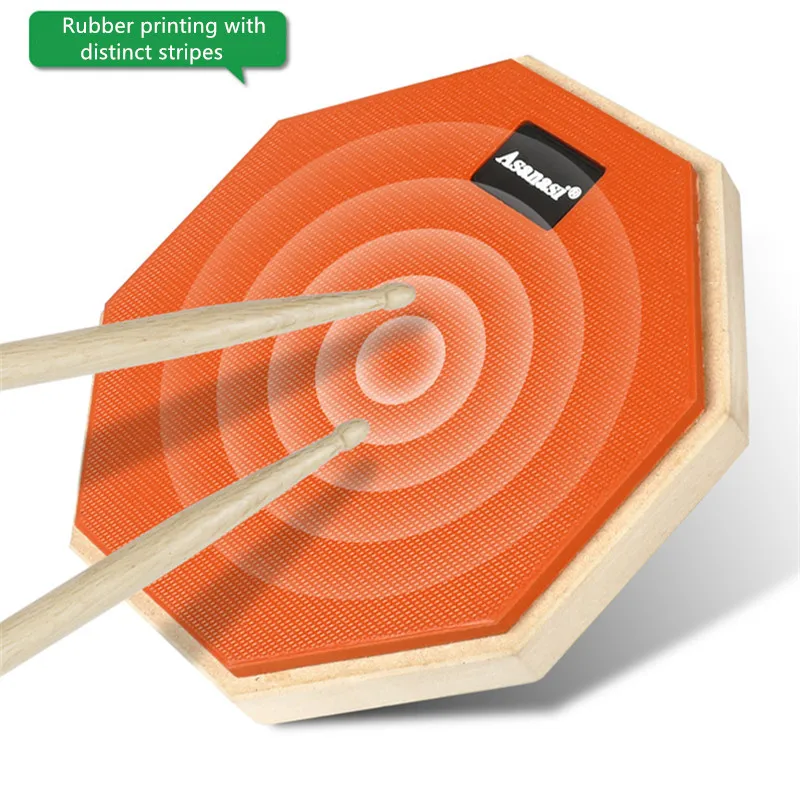 8 في وسادة ممارسة الطبل كمين لطبول مزدوجة الجوانب ممارسة الطبل الصامتة وسادة ممارسة كمين مع ممارسة سطحين