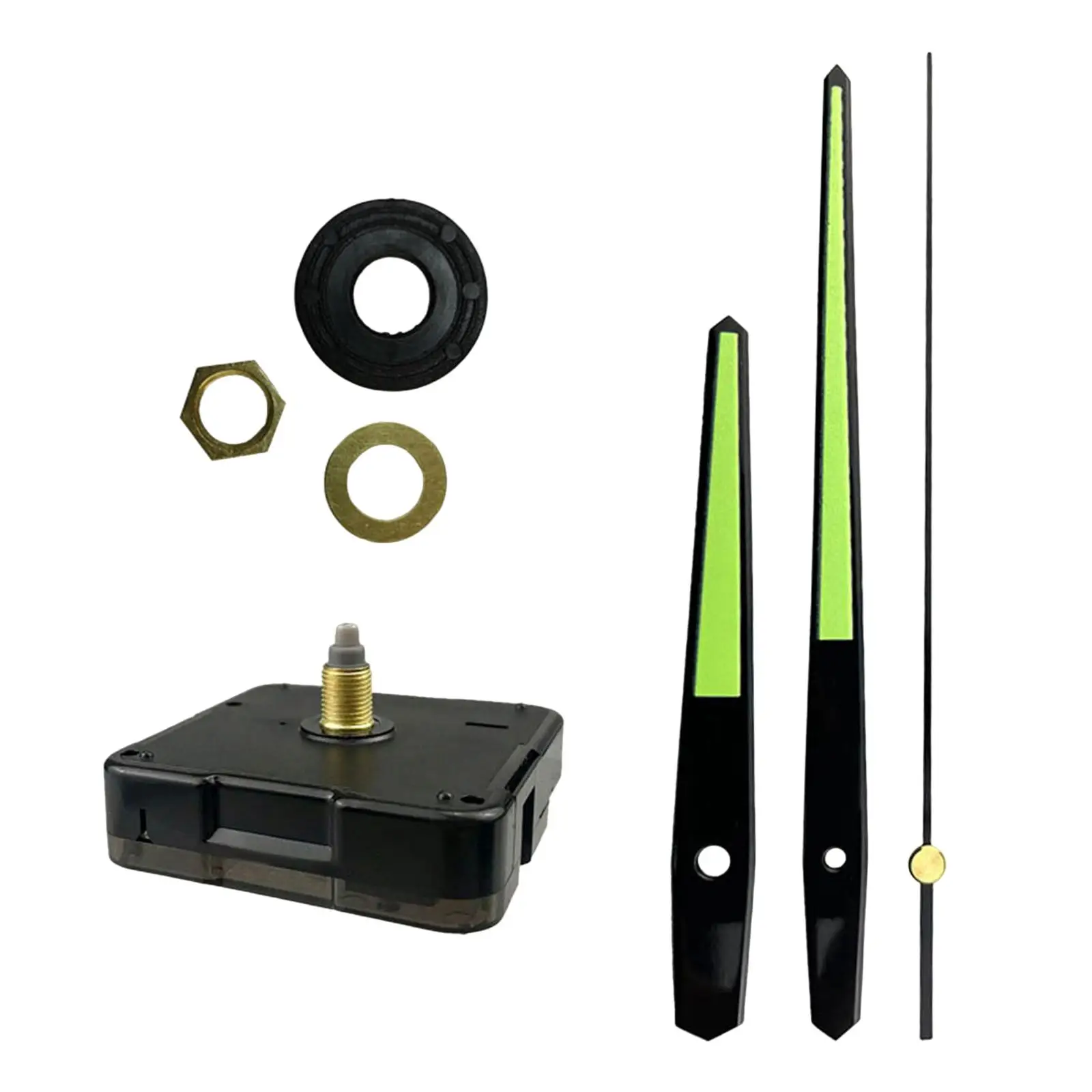 Wall Clock Movement Mechanism Repair Kit with Different Hands for DIY Craft Clock Replacement Home Living Room Kitchen