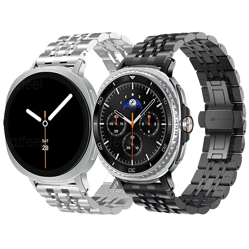 Edelstahlband für Galaxy Watch 8 44 40 mm/8 Classic 46 mm Metallarmband für Galaxy Watch Ultra Armband Uhrenarmbänder