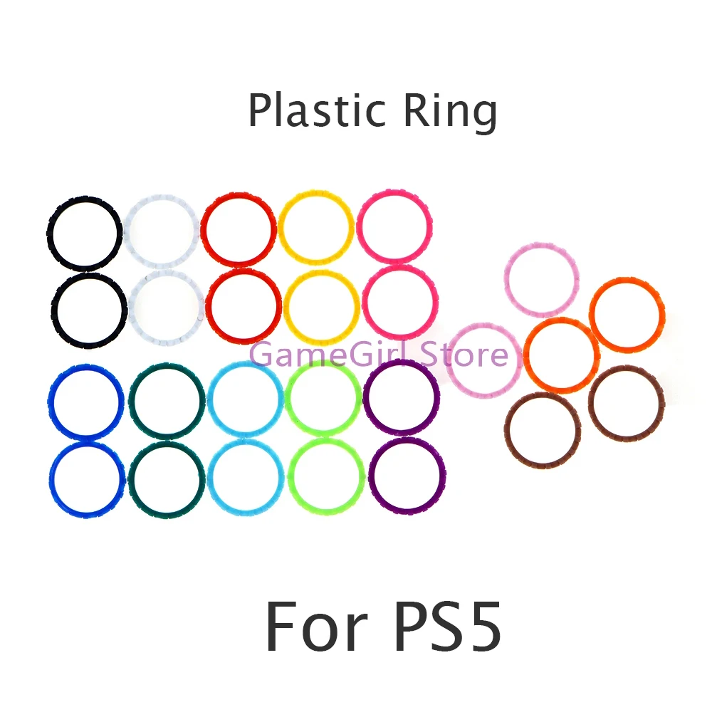 

200pcs Plastic Accent Thumbstick Rocker Rings For Playstation 5 PS5 Controller Replacement Accessories