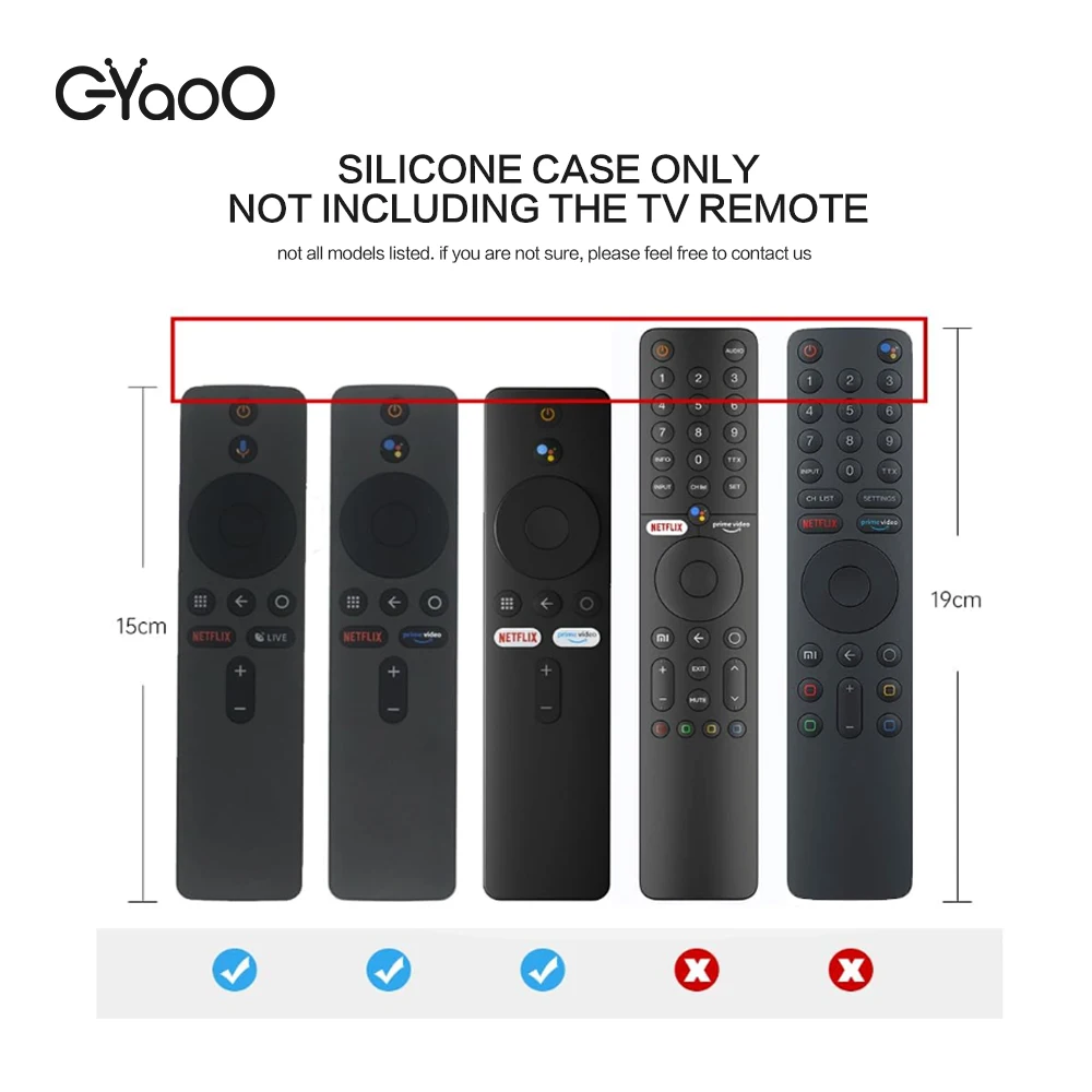 Silicone Remote Case Cover For Xiaomi MI TV Stick 4K/Mi Box s Shockproof Washable Skin-Friendly Dirt-Proof with Remote Loop