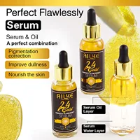AILKE 24K Ensemble de blanchiment de la peau, éclaircissant, élimine les taches noires, la mélanine, les taches, même le teint, hydratant, pour tous les types de peau 4