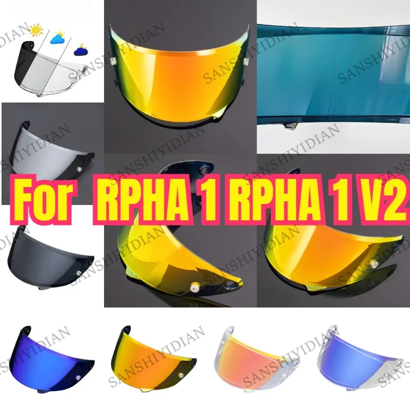 

Rpha1N Motorcycle Helmet Visor Lens For RPHA 1 RPHA 1 V2 CarbON Anti-UV Anti-Scratch Dustproof Wind Shield Moto Parts