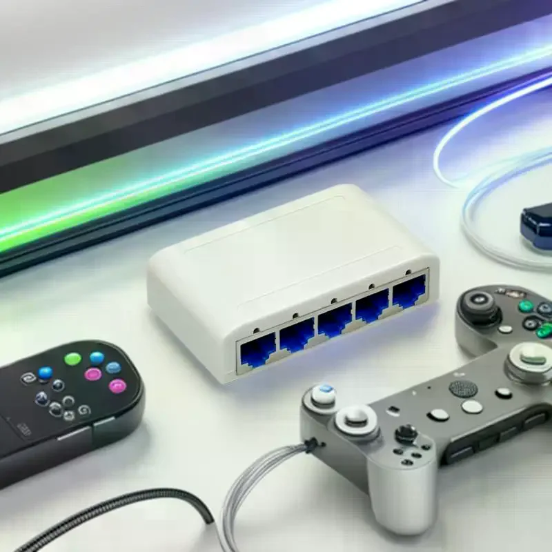 5 Poorten/8 Poorten 100 Mbps Ethernet Snelle Switch RJ45 Multi-poort Data Netwerk Switch Smart Hub Internet Injector Adapter