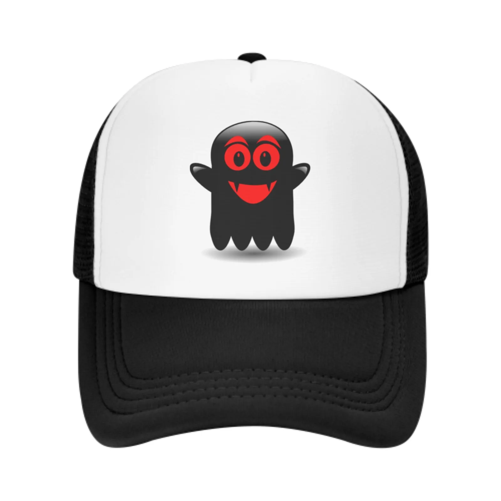 Gorra de béisbol de malla con estampado salvaje, sombreros de camionero fantasma, deportes al aire libre, Snapback lavado ajustable, sombrero de papá, moda