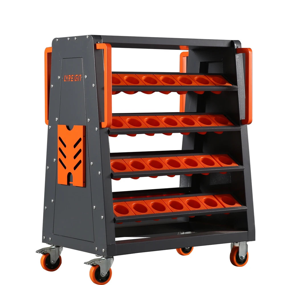 

LYREIGN DJ105AC-8 Metal Tool Trolley Cabinet Carts Bt40 Tool Holder Cnc 40 Taper Tool Storage